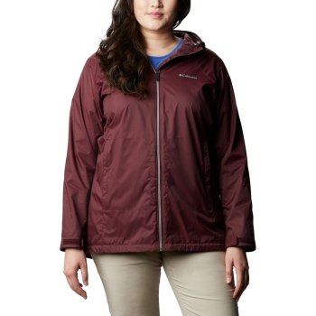 Columbia Switchback Lined Long Plus Size, Chamarras Vino Para Mujer | 083459-MAW